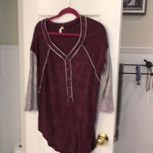 Free people baseball shirt